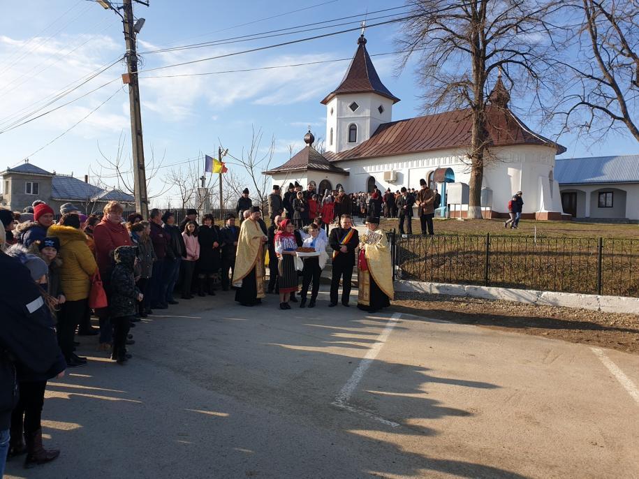 IPS Mitropolit Teofan, în localitatea Stroiești, locul unde s-a născut Părintele Paisie Olaru/ Sursă foto: Primăria Lunca