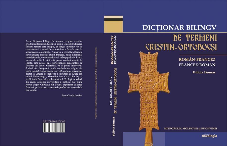 „Dicționar bilingv de termeni creștin-ortodocși român-francez, francez-român”, autor Felicia Dumas