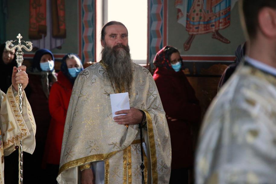 Părintele arhimandrit Melchisedec Sandu, starețul Mănăstirii „Sfânta Treime”-Știubieni/ Foto: Flavius Popa