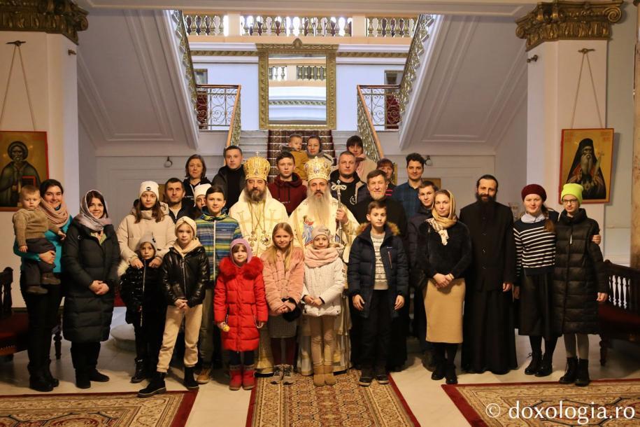 La final, ucrainenii s-au întâlnit cu cei doi ierarhi ai Arhiepiscopiei Iașilor / foto: Flavius Popa