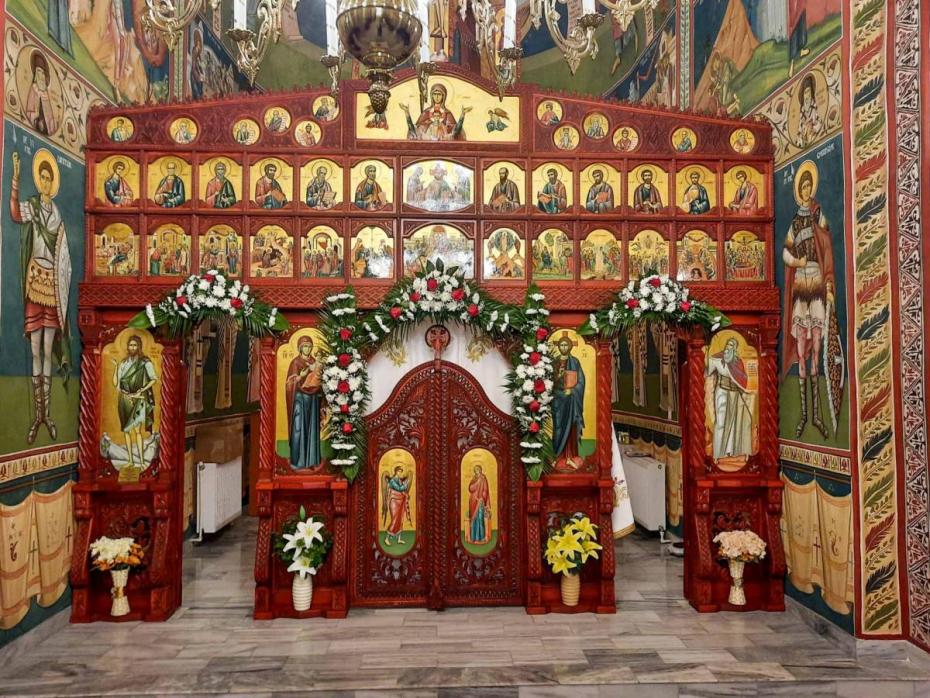 Catapeteasma bisericii „Sfântul Proroc Ilie” din localitatea Ungheni