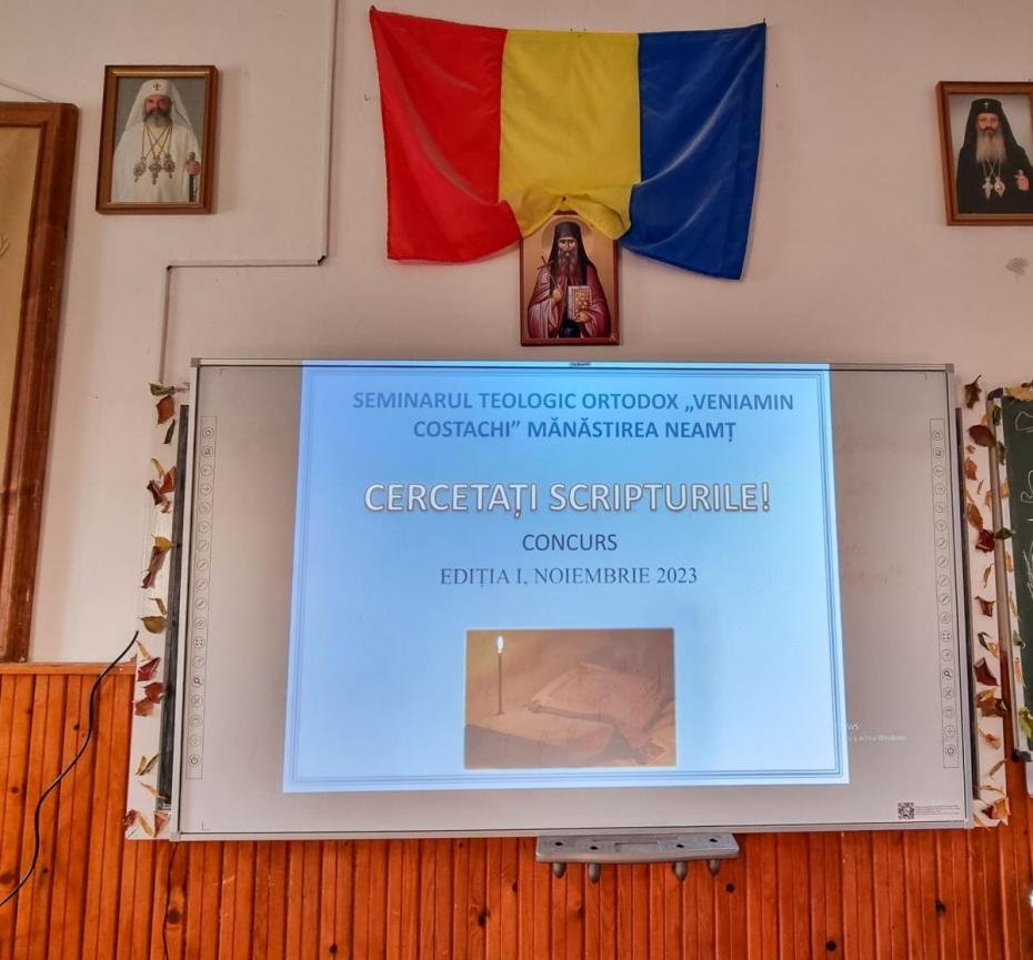 Concurs dedicat zilei Sfintei Scripturi, la Seminarul de la Mănăstirea Neamț