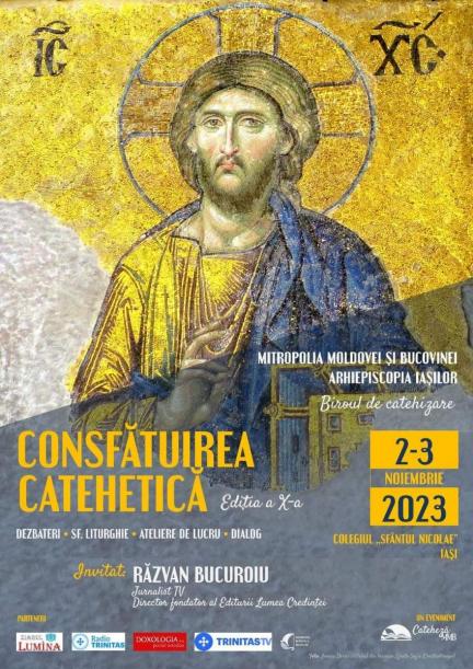 Afișul celei de-a X-a ediții a Consfătuirii catehetice anuale a Arhiepiscopiei Iașilor