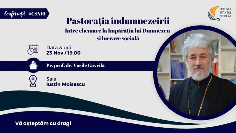 Părintele Vasile Gavrilă va conferenția la Iași
