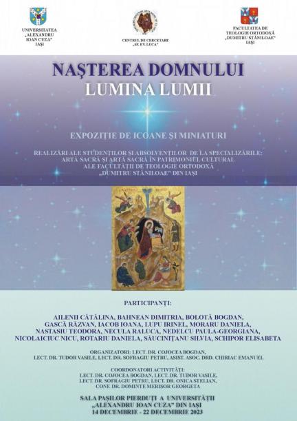 Expoziția de icoane și miniaturi „Nașterea Domnului, Lumina lumii” Expoziția de icoane și miniaturi „Nașterea Domnului, Lumina lumii”