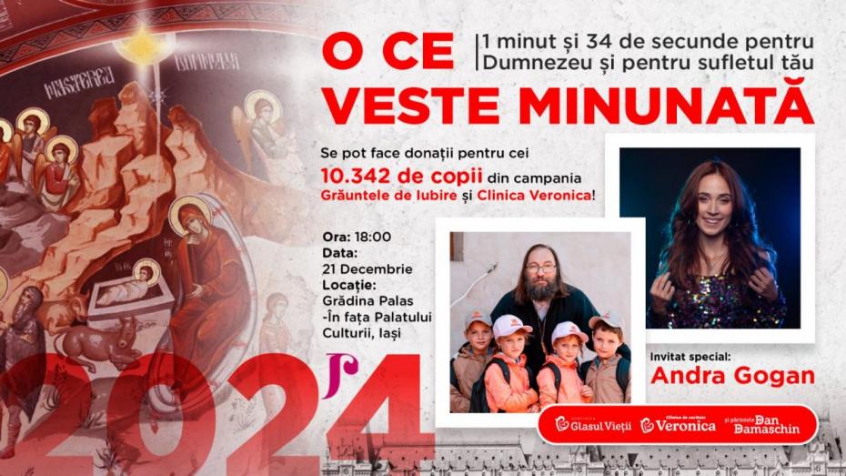 Evenimente care vor avea loc în Arhiepiscopia Iaşilor, în perioada 15–21 decembrie 2024