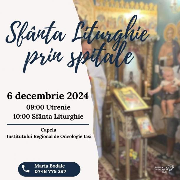 Evenimente care vor avea loc în Arhiepiscopia Iaşilor, în perioada 1–7 decembrie 2024 Evenimente care vor avea loc în Arhiepiscopia Iaşilor, în perioada 1–7 decembrie 2024